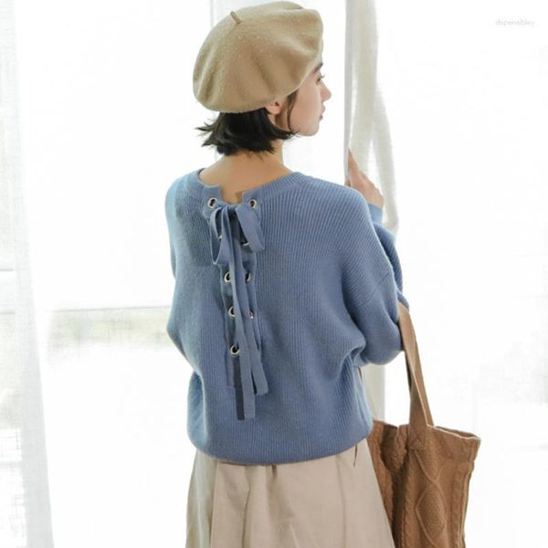 Sweaters de mujeres Autumn Women Tops 2023 Invierno Harajuku ropa coreana moda tendencia vintage venda arco amigos tejidos