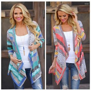 Pulls pour femmes Boho Femmes Cardigan à manches longues Cardigan Pull en vrac Outwear Veste tricotée Manteau Tops1