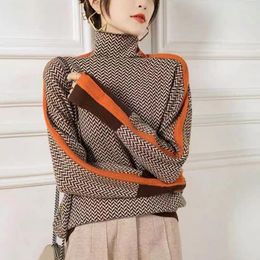 Pulls pour femmes C. S Turtleneck tricoté femmes pull basique 2023 loisirs doux tricot vintage sexy femme