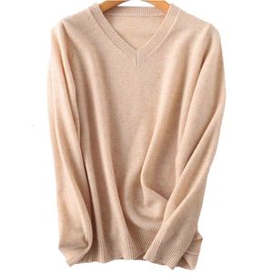 Damestruien Cashmere Sweater Vrouwen 100% merinowol Longing gebreide trui v-hals trui Tops Autumn Winter Warm zachte femme pullovers 230306