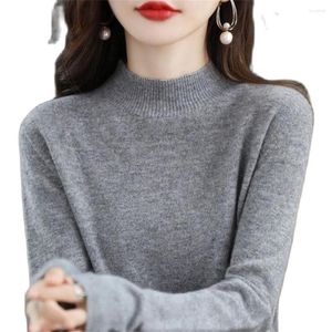 Pulls à femmes Pullmère en cachemire Femmes tricotées 20% Pure laine mérinos 2023 Fashion hivern-col