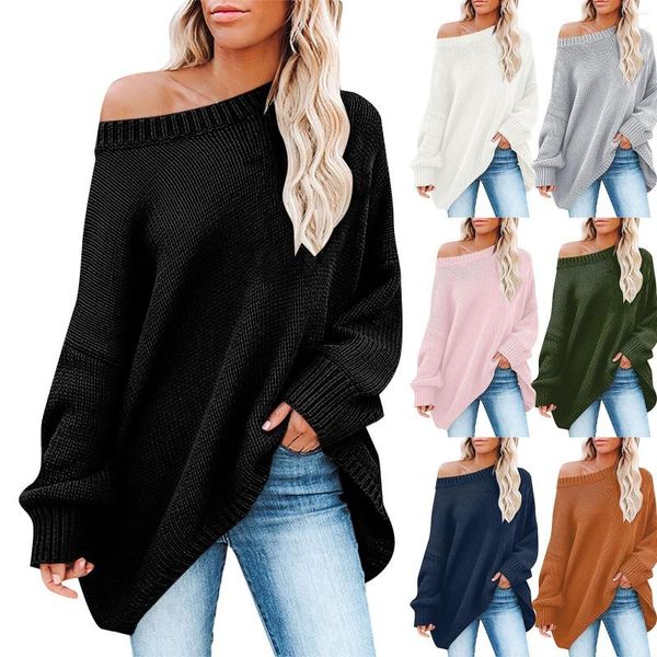 Suéteres de mujer Casual de manga larga jersey de cuello redondo sólido para mujer broche frontal polar cárdigan manga sudadera