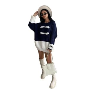 Ponts pour femmes Classic Design Wool Pull manteau crochet Mujer Knit Robe à sweat à manches longues CC Brand Round Neck Pullover Hoodies04