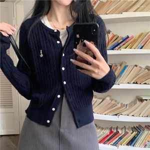 Chandails pour femmes de style collégial veste cardigan tricot pour les femmes