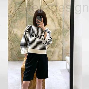 Pulls pour femmes designer 2022 New Automne Striped Hoodies À Manches Longues Lâche À Capuche Sweat Jumper Coton Pulls Casual Sur La Taille Manteau 9JU8