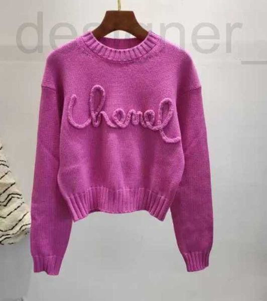 Pulls pour femmes Designer 2023 Canal Automne Pull de luxe Lettre Marque Tricot Tricoté Coton Pull Jumpers Vêtements célèbres pour femmes BD5S