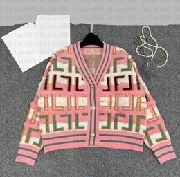 Pulls pour femmes designer 23 pull à tricoter cardigan à col en V épaissi veste de couleur à col rond peut être porté à l'intérieur et à l'extérieur 1125VZBK