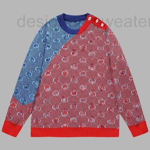 Damessweaters Designer herfst en winter Nieuwe comfortabele casual trui Klassieke volledige print Veelzijdige ronde hals Unisex gebreid AN4C
