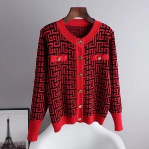 Suéteres de mujer, cárdigan blanco/negro de diseñador, pequeña fragancia, moda coreana, suéter de punto grueso de lana, chaqueta 33