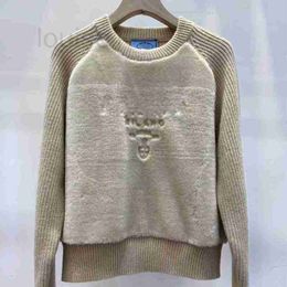 Pulls pour femmes Designer Brand 2023 Nouvelle haute définition douce et anti-âge chaud en laine tricotée pull à col rond pour femmes 567U
