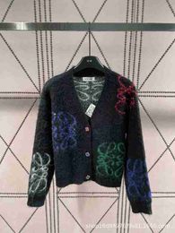 Damessweaters designermerk 23 Herfst/winter Nieuw nicheontwerp Meerkleurig jacquard gebreid vest Zacht en comfortabel, veelzijdig voor meisjes B1C8
