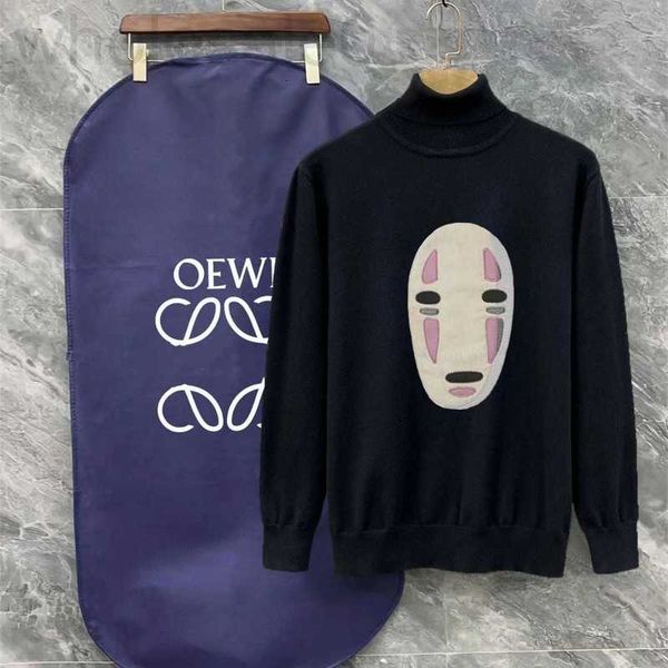 Diseñador de suéteres para mujeres Versión superior correcta 1.1 Invierno Nuevo Roewe Propio suéter inferior de punto para hombres sin rostro y Paris Poly M2AW