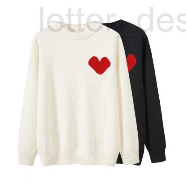 Suéteres para mujer Diseñador Diseñador Suéter Loveheart Lover Cardigan Punto Cuello redondo Cuello alto Carta de moda para mujer Blanco Negro Ropa de manga larga IOQX