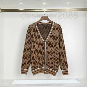 Dames truien Designer herfst 2022 Designer trui v-hals luxe vestiging knop high-end comfort plus size KN5R dyri