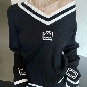 Sweaters de mujeres diseñador de moda ropa de moda en forma de corazón de corazón bordado de alfabeto vertical bordado suave y cómodo de alta calidad nke0 de alta calidad