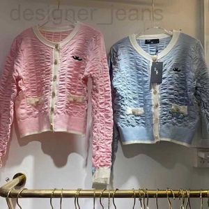 Suéteres para mujer Diseñador Lady Tops Suéter de lana Tejidos Tees Cremallera Cuello Ajuste Letra roja Cuellos a rayas Casual Mujeres Camisas sin mangas delgadas Estilo 1DNN