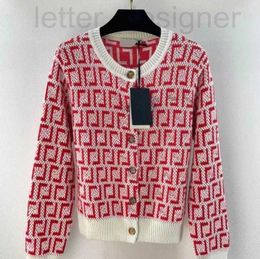 Pulls pour femmes Designer luxe hiver classique F lettre jacquard mode de luxe haut de gamme décontracté ethos cardigan tricoté confortable et chaud EMX0