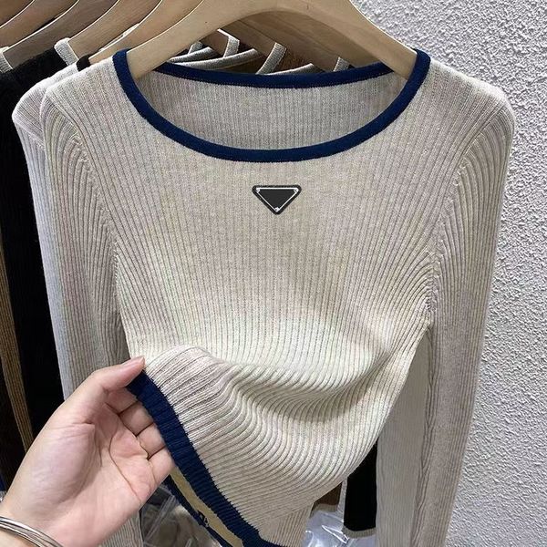 Pulls pour femmes pull de designer tricot hiver col rond à manches longues à l'intérieur des pièces amples hauts Ms Render sans doublure femmes plus