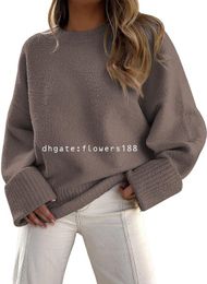 Suéteres de mujer EFAN Suéteres de gran tamaño para mujer 2023 Otoño Suéter de punto grueso y cálido