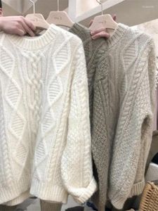 Chandails pour femmes automne 2024 Winter Womens Vêtements Femmes tricotés Pulte de tricot laine de laine surdimension