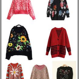 Chandails pour femmes commerce extérieur original unique espagnol automne et hiver imprimé dames chemise tricotée 230829