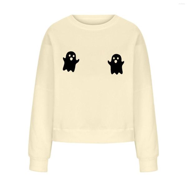 Pulls pour femmes Halloween personnalisé impression mode pull lâche taille femmes garçons pull ensemble polaire doublé sweats à capuche pour