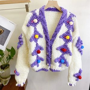 Chandails pour femmes tricotés à la main y cardigan pull de Noël femmes 2023 vêtements d'hiver 231113