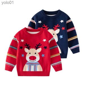 Pulls pour femmes Pull de Noël pour enfants avec motif de dessin animé Pull mignon pour tout-petits pour l'hiver Pull tricoté chaud et confortable pour les enfants L231107