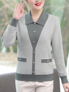 Suéteres de mujer, suéter de manga larga para mujer, suéter de moda coreana de otoño e invierno, ropa de mujer para cuello vuelto informal