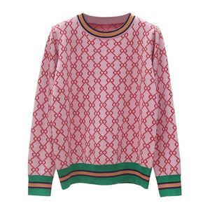 Suéteres de mujer Nuevo suéter de diseñador clásico de otoño e invierno Versión coreana femenina de suéter Joker suelto de estilo extranjero Co2229