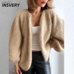 Frauen Pullover Neue Gestrickte Pullover Strickjacke Frauen Herbst Winter Kurze Jacken Für Frauen Lange Sle Pullover MäntelL231113