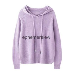 Dames Truien Pullover Hoodie 2023 Winter Vrouwen Cloing 100% Wol O-ne Dames Lange Mouw Zacht Knitwearsephemeralew