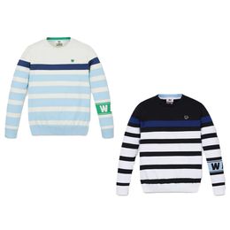 Pulls pour femmes "Vente de pull tricoté haut de gamme pour hommes rayés, chaud, sport d'automne, haut de golf, design luxueux et à la mode" 231031