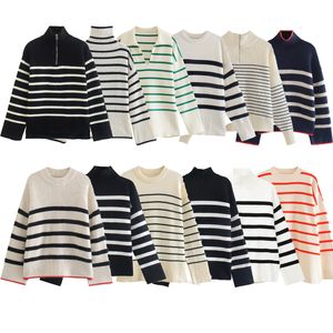 Pulls pour femmes Bandes Pull Femmes Pull à col roulé Pulls Tops Automne Hiver Vêtements chauds Haut à manches longues Pulls Femme 221111