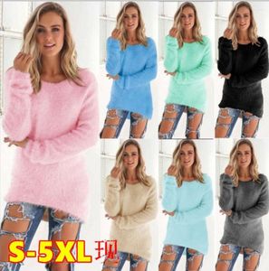 Women's Sweaters Super Soft And Comfortable Self-Cultivation Solid Color O Neck Pullover Women's Sweater Fashion Sexy Top Ladies Hipster