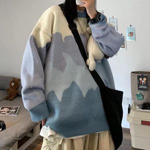 Pulls pour femmes Pull Oversize Imprimer Tops Hiver Tricoté Harajuku Pull Streetwear Jumper Mode Coréenne Manches Longues Y2k Vêtements