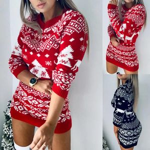 Dames Truien Trui Dames Kerst Herten Gebreide Lange Mouw Ronde Hals Dames Trui Mode Casual Winter Herfst Pullover Kleding Grote Maat 231201