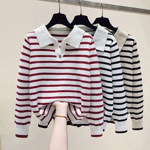 Suéteres de mujer Top suéter de cachemira camiseta de primavera y otoño tejido de lana pura jersey básico suelto tendencia de manga larga