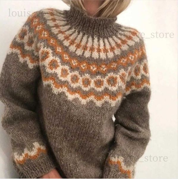 Pulls pour femmes Pull tricoté à col roulé Femmes Crochet Y2K Top Pulls à manches longues Printemps Automne Hiver Jumper Streetwear Sueter Mujer T231215