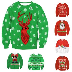 Suéteres para mujeres Feo Navidad Unisex Hombres Mujeres Suéter para parejas 2022 Jersey Jumper Oversize Ropa verde Jersey Invierno Navidad XXL