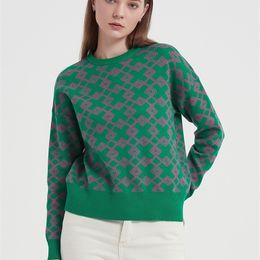 Suéteres de mujer Wixra Mujeres Suave O-Cuello Jersey Cálido Punto Otoño Invierno Femenino Casual High Street Top 220929