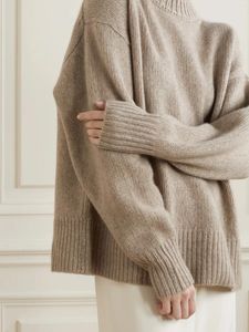 Dames truien vrouw kleding herfst en winter klassieke basis kasjmier gemengd los wide-edition trui vrouw