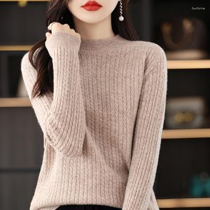 Vrouwen Truien Vrouw Trui Wol Gebreide Top Jumper Vrouwelijke Trui Lange Mouwen Kleine Coltrui Herfst Winter Kasjmier Kleding