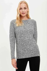 Pulls pour femmes Femme Tricot Tricoté Pull 2023 Automne Hiver Coupe régulière C Col Pull à manches longues