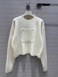 Suéteres de mujer Diseñadores de lujo Fasion Top de manga larga Jersey delgado de gama alta Abrigo con cuello redondo Top de punto sin mangas