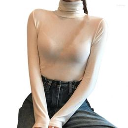 Chandails pour femmes Femmes Doux pour la peau Chaud Base tricotée Automne Pull Flexible Femmes Slim Fit pour un usage quotidien