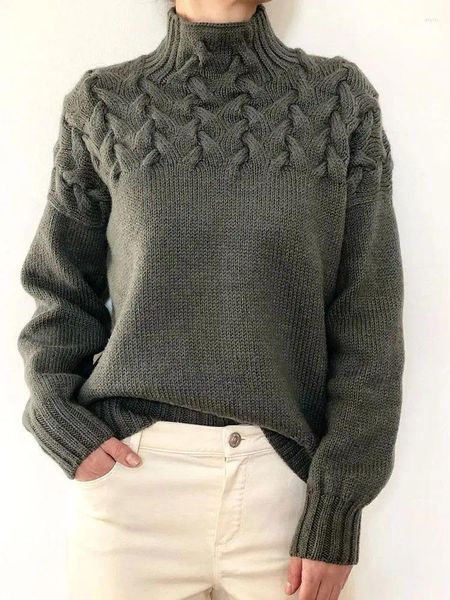 Sweaters de mujeres Manija de tortuga de mujeres