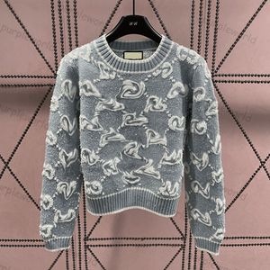 Pulls pour femmes Femmes Col ras du cou Lettre Imprimé Design Tricoté Cardigan à manches longues Rétro Casual Pull Top