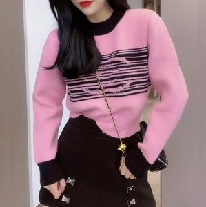 Damessweaters Luxe Merken Dames Ontwerpers Trui Roze Letters Trui met capuchon Sweatshirt met lange mouwen Borduren Truien Winterkleding Cc