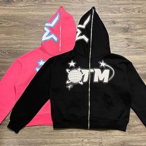 Dames s truien y2k heren streetwear hoodie sweatshirts fee grunge pullover extra grote letter star patroon schuim goth jas top hoodies kleding 230808